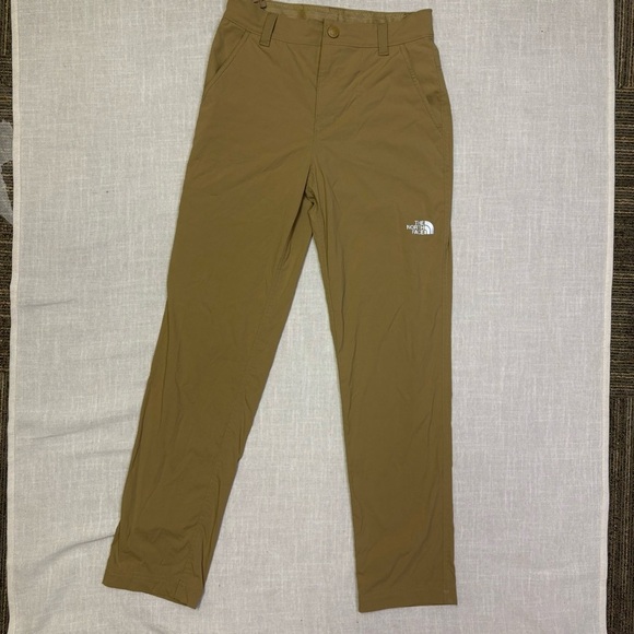 The North Face Boys Large 14-16 Tan Nylon Dry Fast Pants Lightweight Summer - Picture 1 of 6
